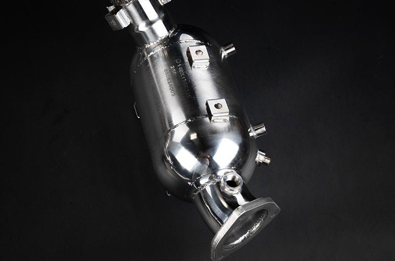 Porsche 718 GT4RS - SET: Valved Muffler, 100 Cell OPF Replacement, Performance Headers + Wicrom Tips