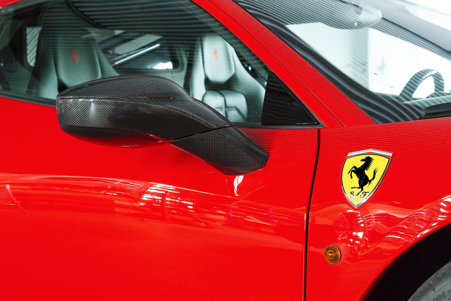 Ferrari 458 - Carbon Fiber Mirror Cases