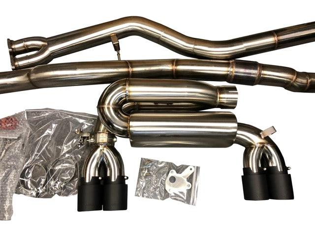 F8X S55 M3 M4 Signature Exhaust System includes Active F-brace