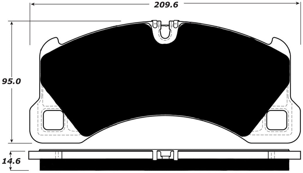 Porterfield Brake Pads for 2018 PORSCHE CAYENNE w/360mm Front Rotor