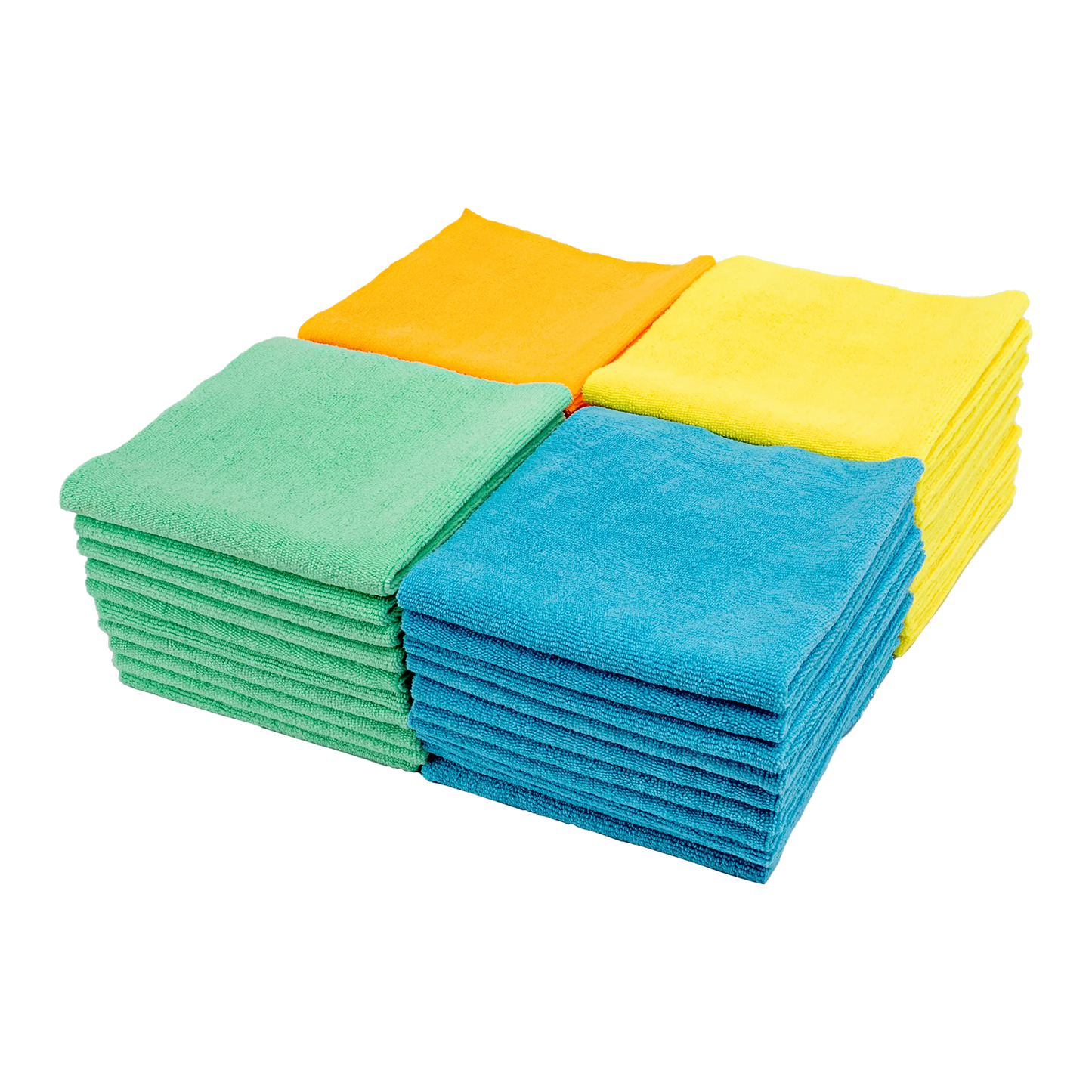 380GSM Premium Multipurpose Microfiber Cleaning Towel - 50 Pack
