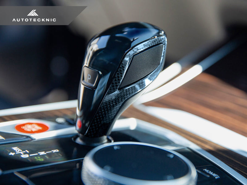 AutoTecknic Carbon Fiber Gear Selector Side Trims - G22 4-Series