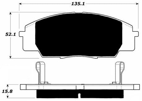 Porterfield Brake Pads for 2002 ACURA RSX Type S