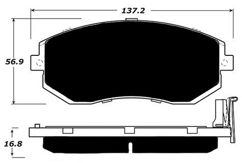 Porterfield Brake Pads for 2014 SUBARU BRZ w/ Solid Rear Disc