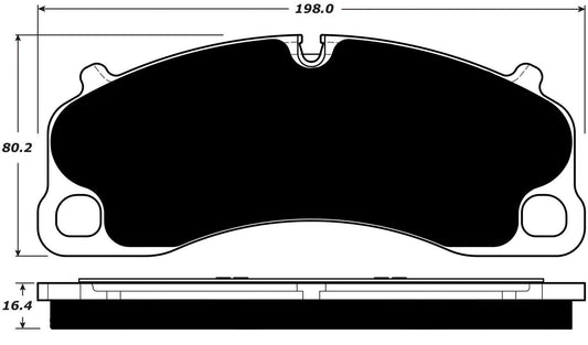 Porterfield Brake Pads for 2014 PORSCHE 911 GT3 w/Iron Discs
