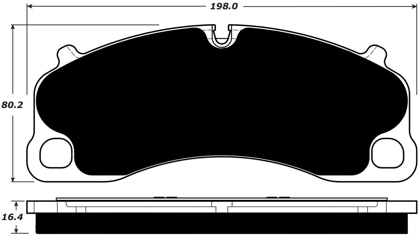 Porterfield Brake Pads for 2015 PORSCHE 911 GT3 w/Iron Discs