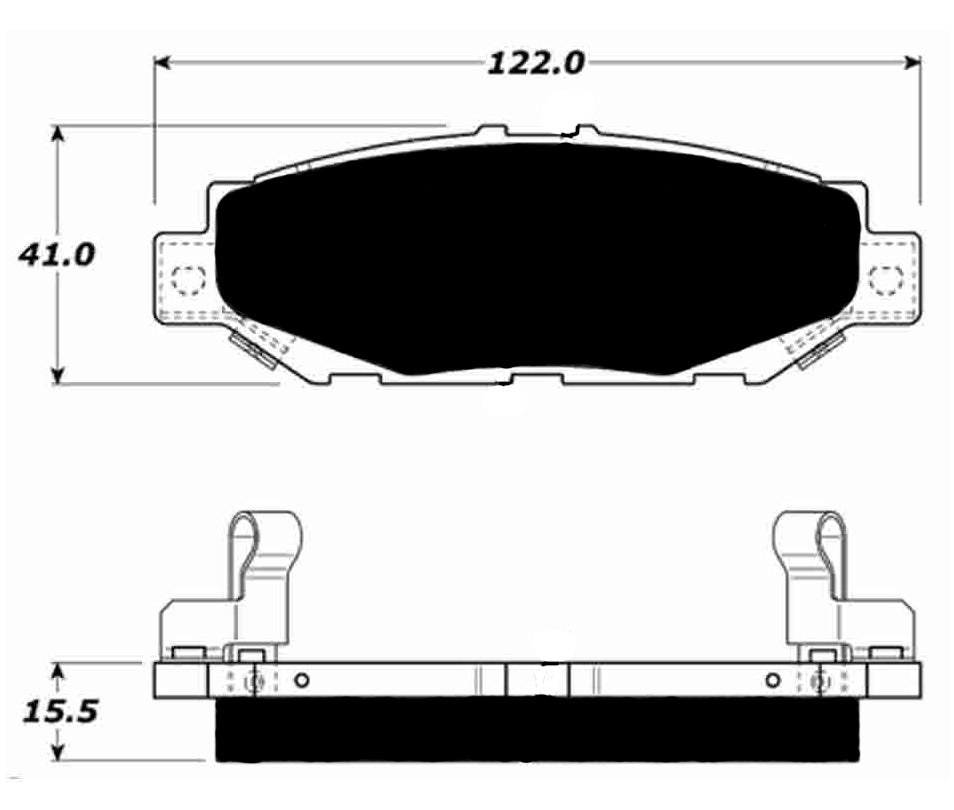 Porterfield Brake Pads for 1997 TOYOTA SUPRA