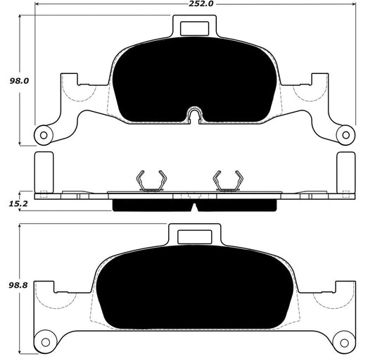 Porterfield Brake Pads for 2016 AUDI A4 Quattro - w/338mm Front Disc