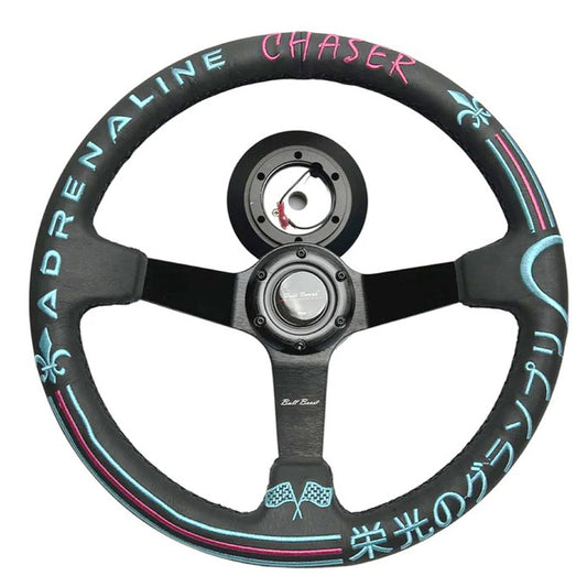 350mm Steering Wheel + Short Hub Adapter Kit For Mazda Miata RX-7 RX-8 MX-3 MX-6