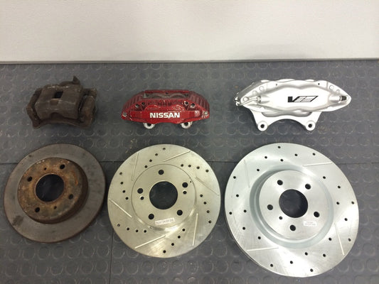 240SX S14/S15 4 Piston CTS-V Big Brake Caliper Bracket Kit