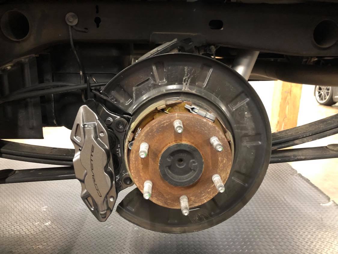 GM Truck/SUV 4 Piston C7 Rear Big Brake Bracket Kit