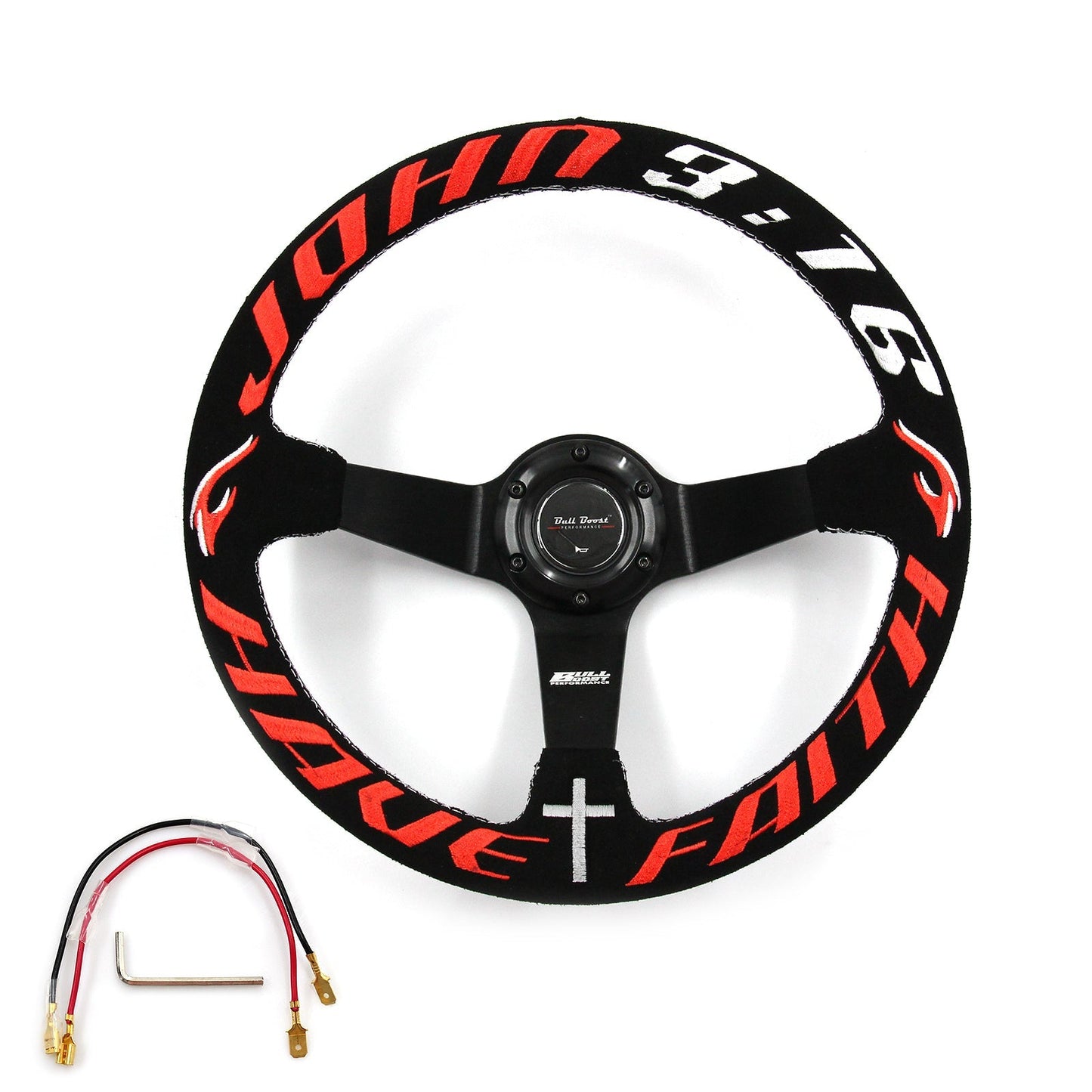 Have Faith Steering Wheel + Hub Adapter Kit For Toyota Pickup, Corolla, 4Runner, MR2, Camry