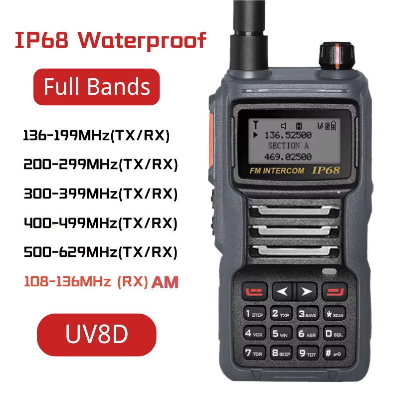 Ruyage Radio 8W Waterproof Walkie-Talkie(UV8D)