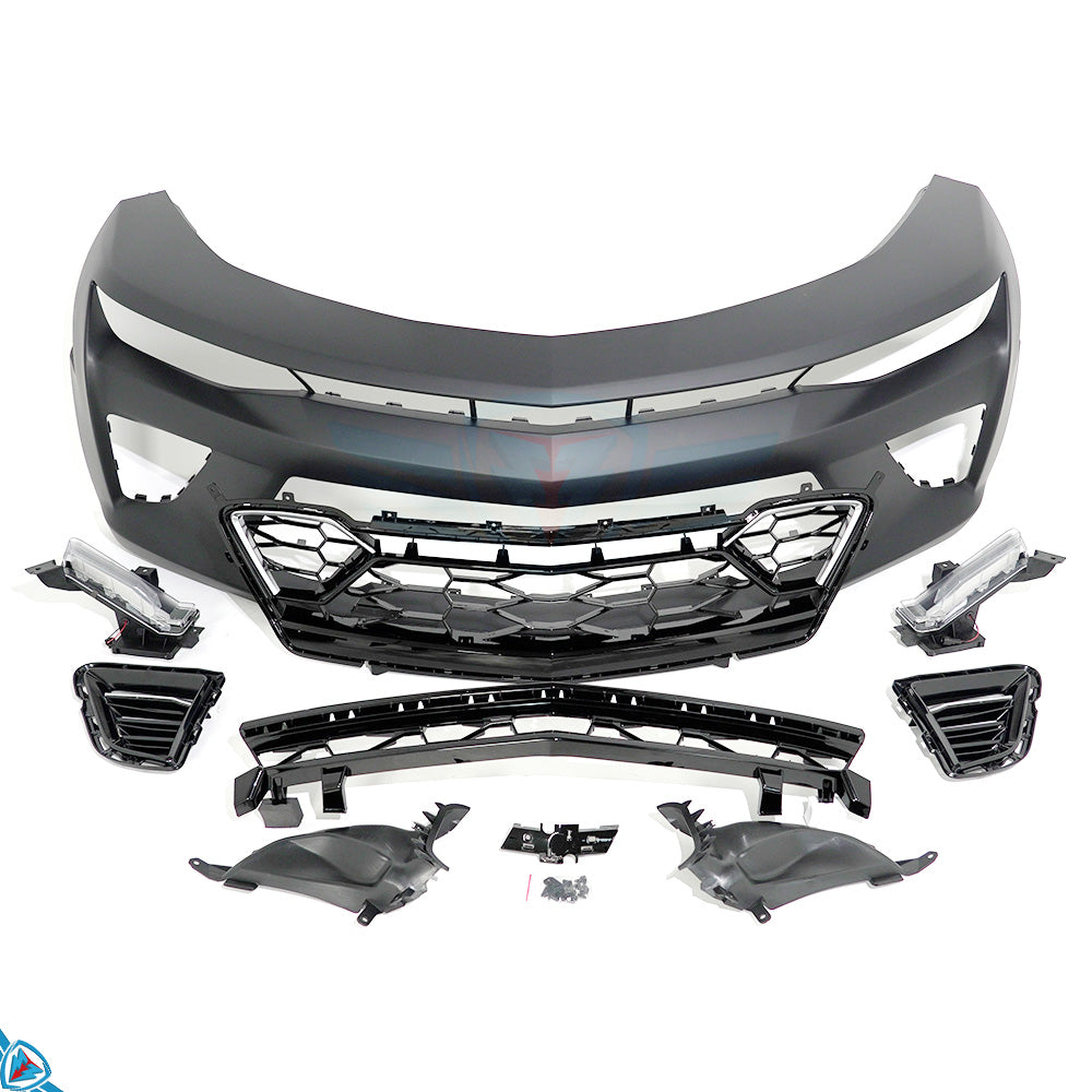 2016-2018 Chevrolet Camaro SS (6th Gen) 50th Anniversary Style Polypropylene Front Bumper Conversion Kit | E3Tuning