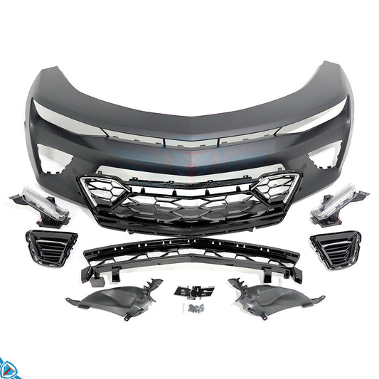 2016-2018 Chevrolet Camaro SS (6th Gen) 50th Anniversary Style Polypropylene Front Bumper Conversion Kit | E3Tuning
