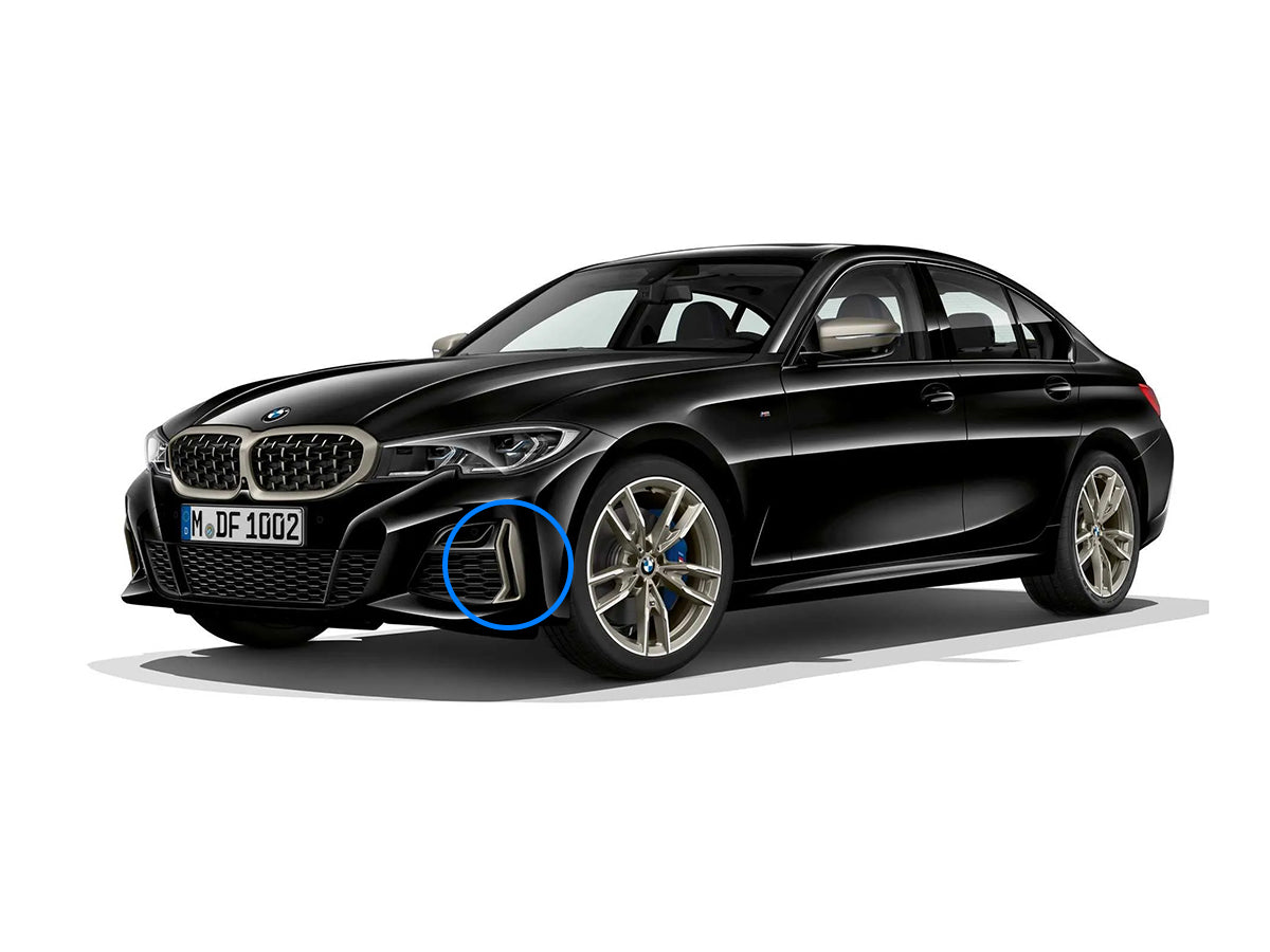 AutoTecknic Dry Carbon Front Bumper Grille Trim Set - G20 M340i M-Sport Pre-LCI