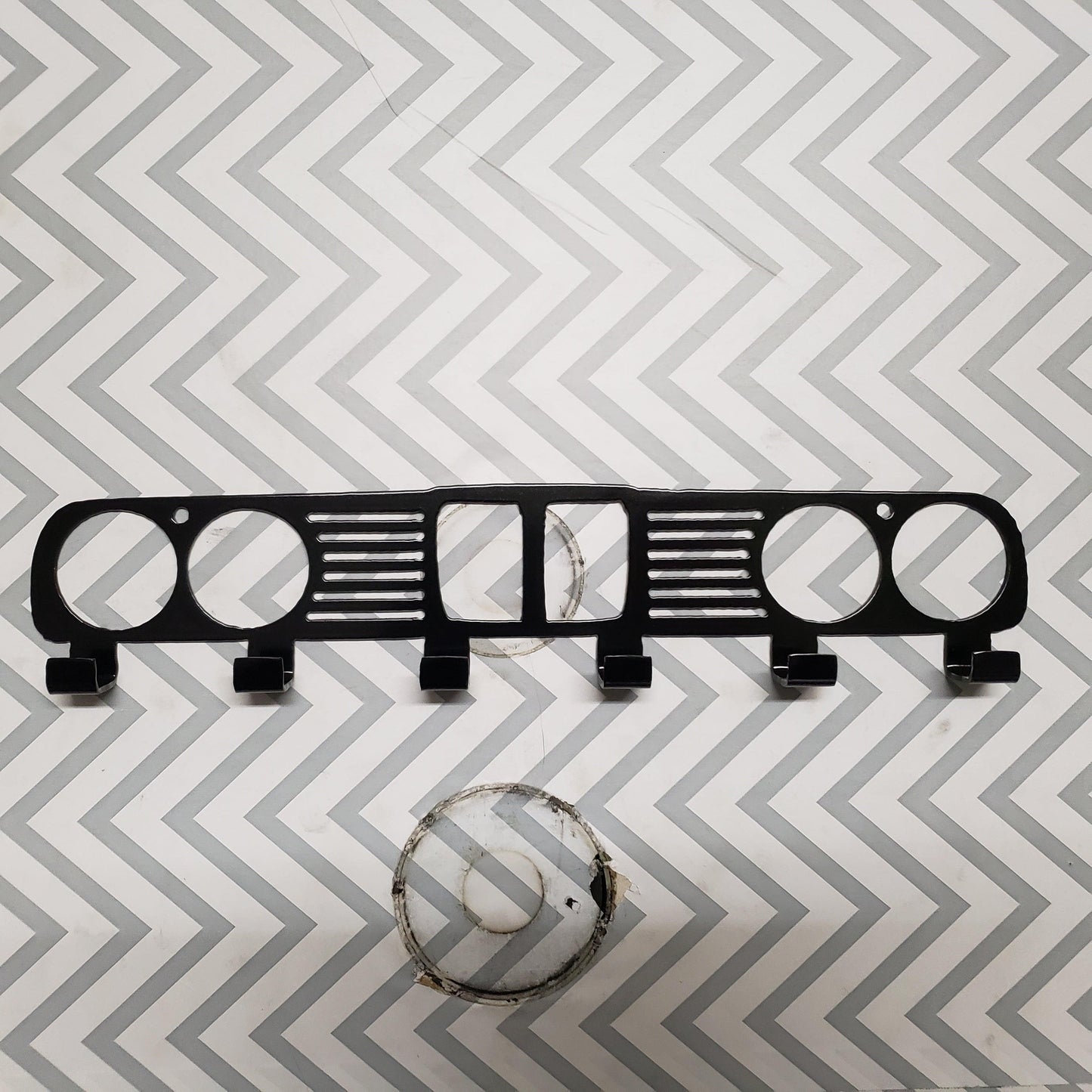 BMW E30 Grill coat Rack – Steel Wall Mounted Coat and Hat Hanger – 20" Classic Euro Car Organizer