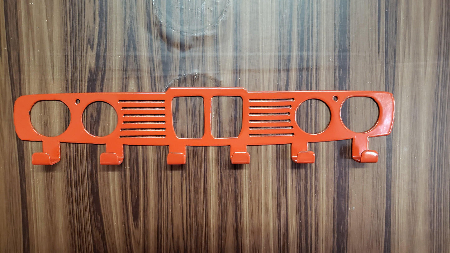 BMW E28 M5 Key Holder – Steel Wall Mounted Key Rack – Classic Euro Car Organizer 12"x4"