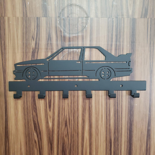 BMW E30 M3 Keychain Rack – Steel Wall Mounted Euro Car Key Holder