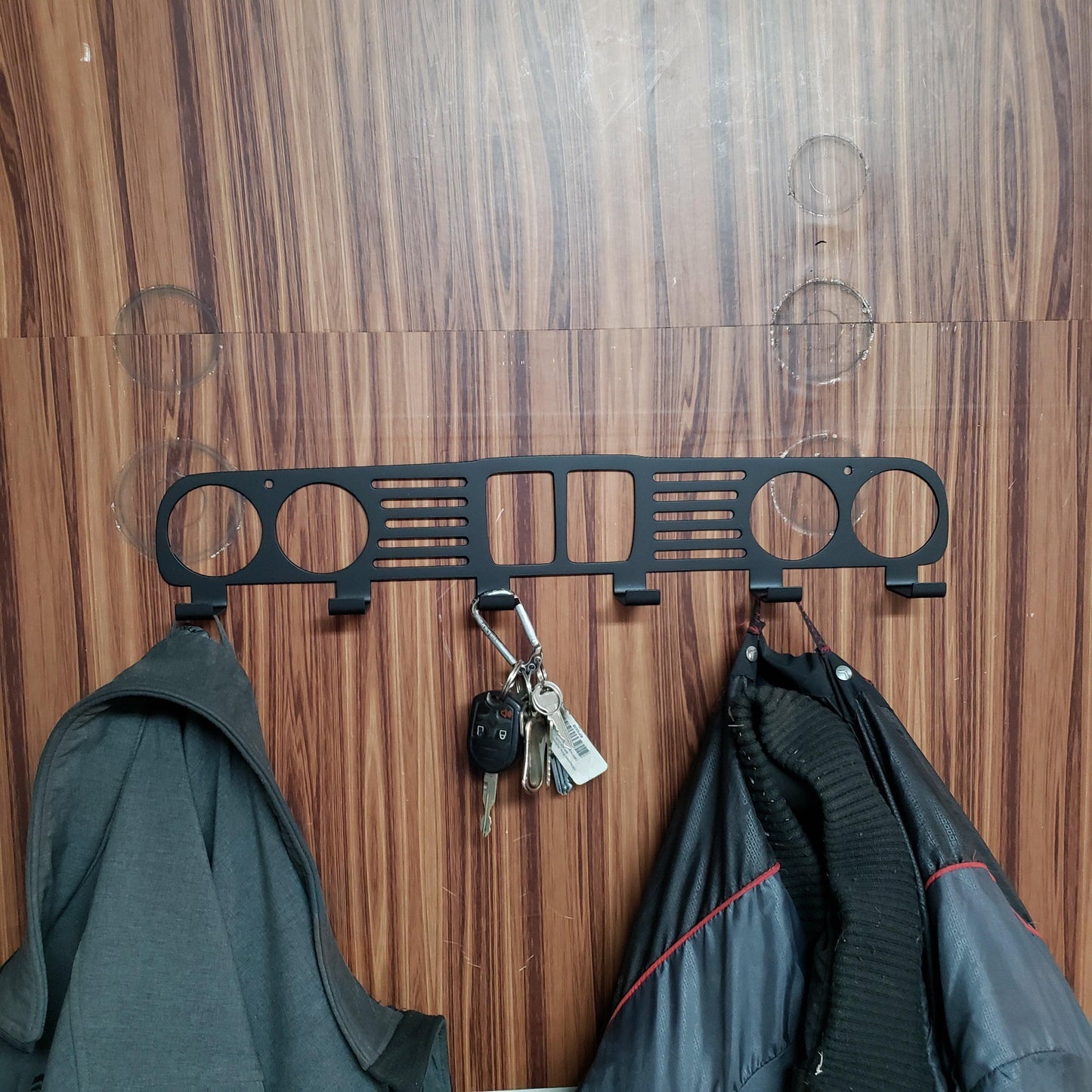 BMW E30 Grill coat Rack – Steel Wall Mounted Coat and Hat Hanger – 20" Classic Euro Car Organizer