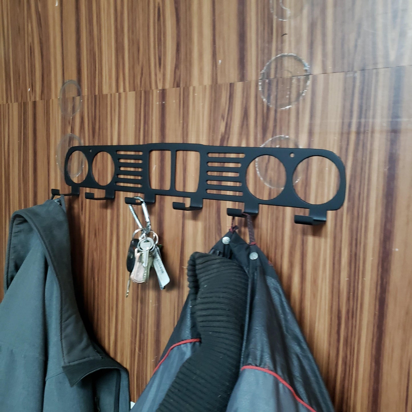 BMW E30 Grill coat Rack – Steel Wall Mounted Coat and Hat Hanger – 20" Classic Euro Car Organizer