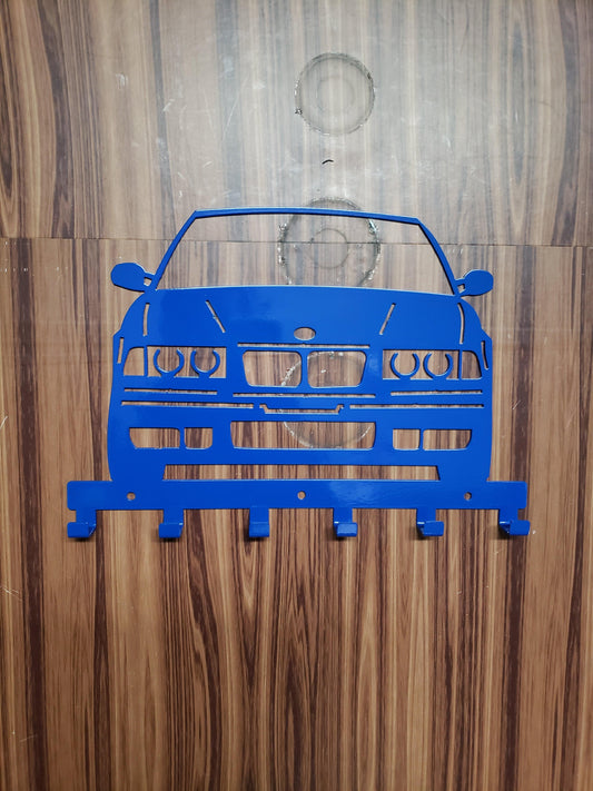 E36 M3 Key Hanger Steel Wall Mounted Key Rack – Classic BMW Organizer for Garage Entryway Office Car Lover Gift