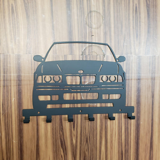 E36 M3 Key Hanger Steel Wall Mounted Key Rack – Classic BMW Organizer for Garage Entryway Office Car Lover Gift