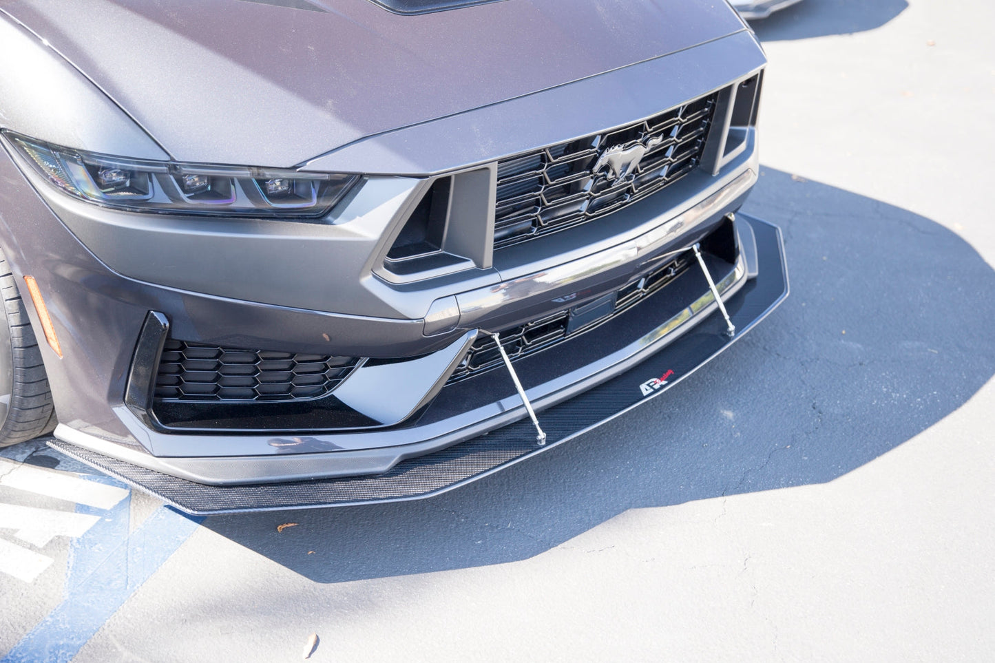 Ford Mustang Carbon Fiber Dark Horse Base Front Wind Splitter 2024 - 2024