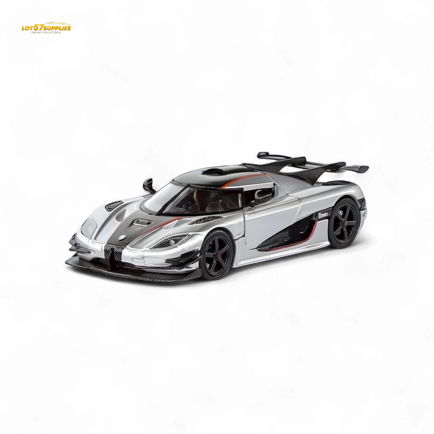 DEMON KING Koenigsegg ONE:1 - Silver 1:64