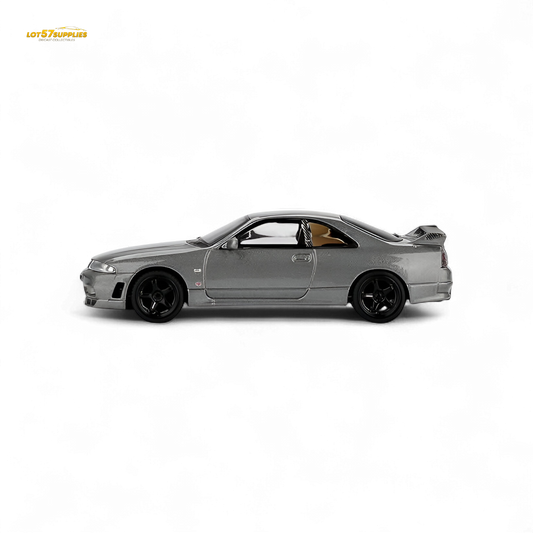 (Pre-Order) Mini-GT Nissan Skyline GT-R (NISMO BCNR33 CRS Version) - Dark Metal Gray 1:64 #1128