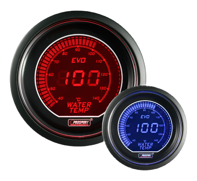 2-1/16" Evo Electrical Water Temperature Gauge-Celsius