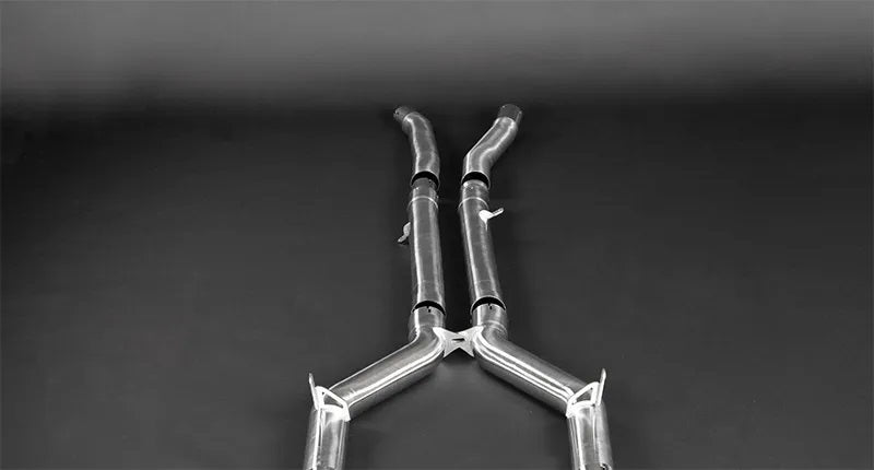 Mercedes AMG GTR - Valved Exhaust, Mid-Pipes w Cat Spares (OE Actuators)