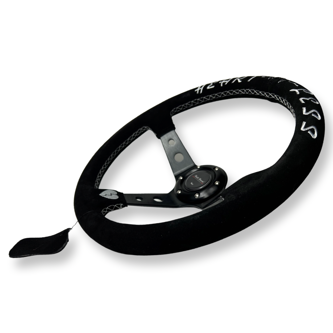 Universal Heartless 350mm 3"Deep Dish 6-Bolt Steering Wheel | 150 Entries
