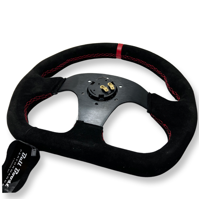 Short Hub Adapter + Suede Steering Wheel For 01-06 BMW 320 325 330 Z4 E90 E46H