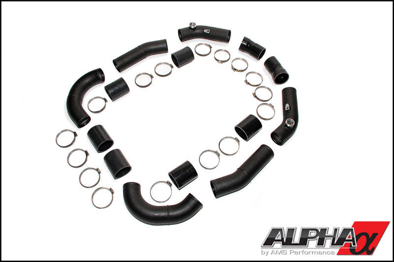 AMS Performance 09+ GT-R R35 Induction Kit w/Stock Turbos/Intercooler/TB/Manifolds/TiAL Flanges ALP.07.09.0003-2