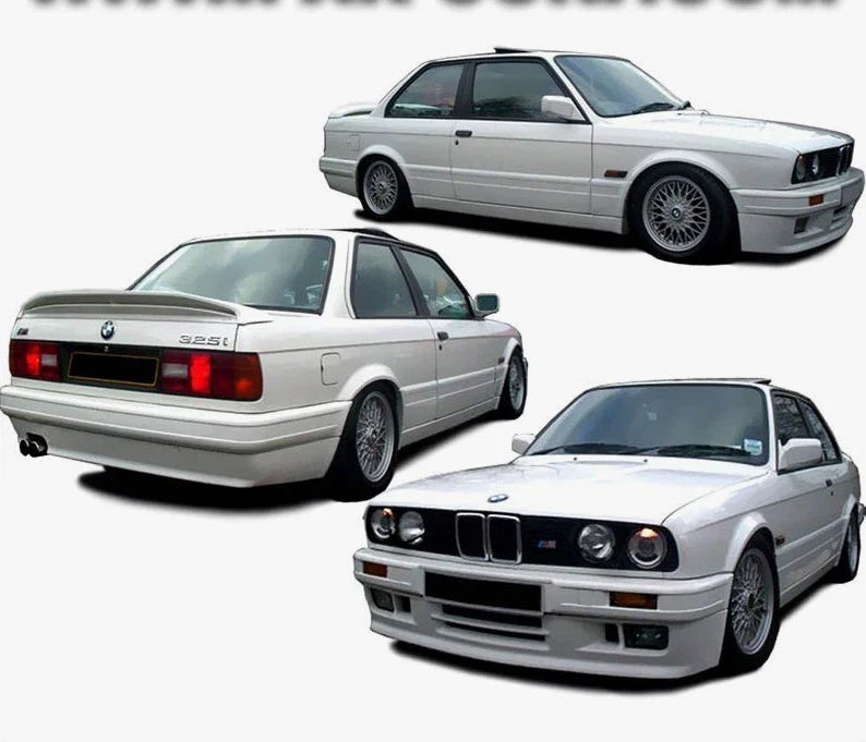 Bmw E30 Sedan Coupe Cabriolet 1982-1994 Compatible M2 Mtech 2 Type Rear Bumper