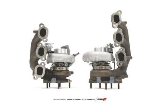 AMS Performance 09-11 Nissan GT-R (CBA)/12+ Nissan GT-R Omega 12 Bolt On Turbo Kit (Core Req) ALP.07.14.0114-1