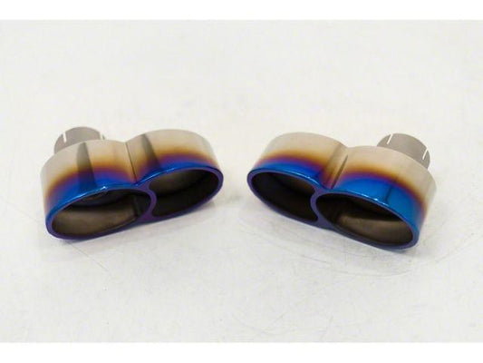 Agency Power Quad Oval Exhaust Tips Burnt Titanium - 07-09 Porsche 997 Turbo