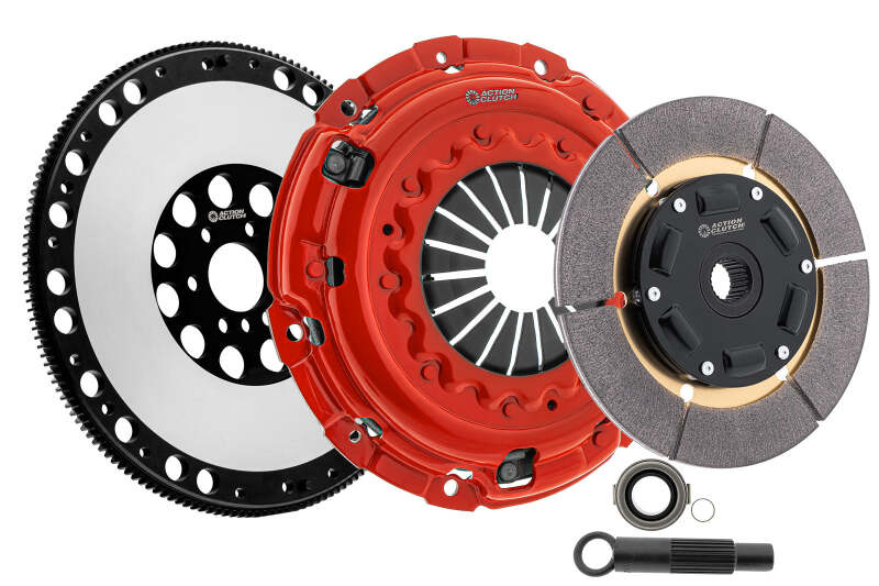 Action Clutch 01-06 BMW M3 3.2L (S54) RWD Ironman Sprung (Street) Clutch Kit w/Lightened Flywheel ACR-3553-SPR-FW