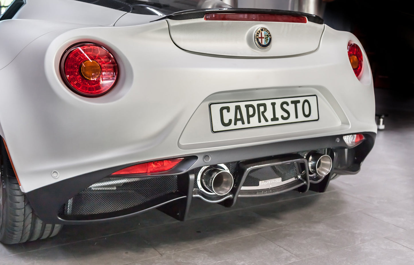 Alfa Romeo 4C - Free Flow Exhaust + Carbon Fiber Diffuser (CES3)