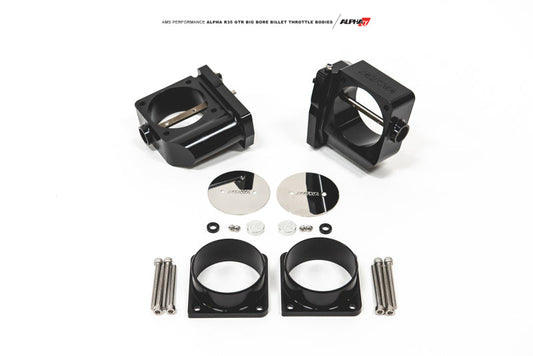 AMS Performance 2009+ GT-R R-35 Alpha CNC Big Bore Throttle Body Set w/ Vibrant HD Flanges ALP.07.08.0006-4