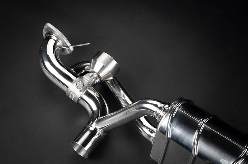 Porsche 718 GT4RS - SET: Valved Muffler, 100 Cell OPF Replacement, Performance Headers + Wicrom Tips