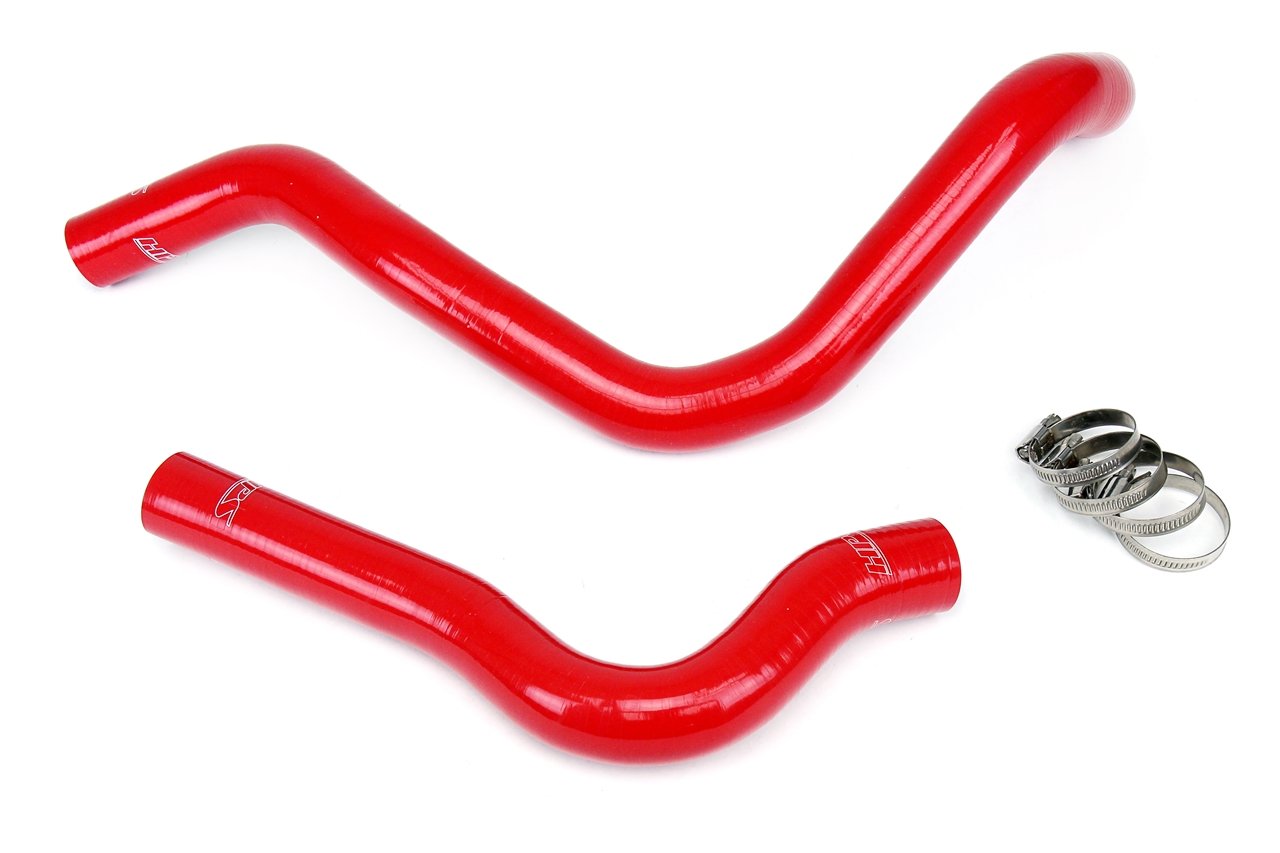 HPS Red Reinforced Silicone Radiator Hose Kit Coolant Honda 92-00 Civic w/ B16