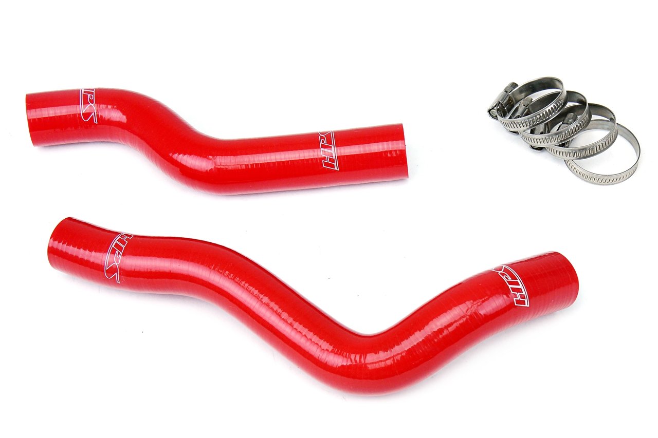 HPS Red Reinforced Silicone Radiator Hose Kit Coolant Honda 09-13 Fit