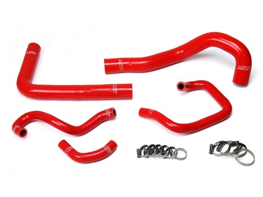 HPS Red Reinforced Silicone Radiator + Heater Hose Kit Coolant Toyota 93-98 Supra MK4 2JZ Turbo Left Hand Drive