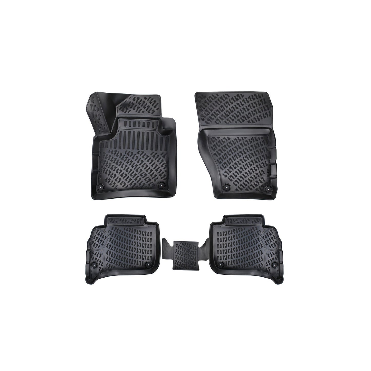 Custom Molded Rubber Floor Mat for Porsche Cayenne 2018 - Up Black