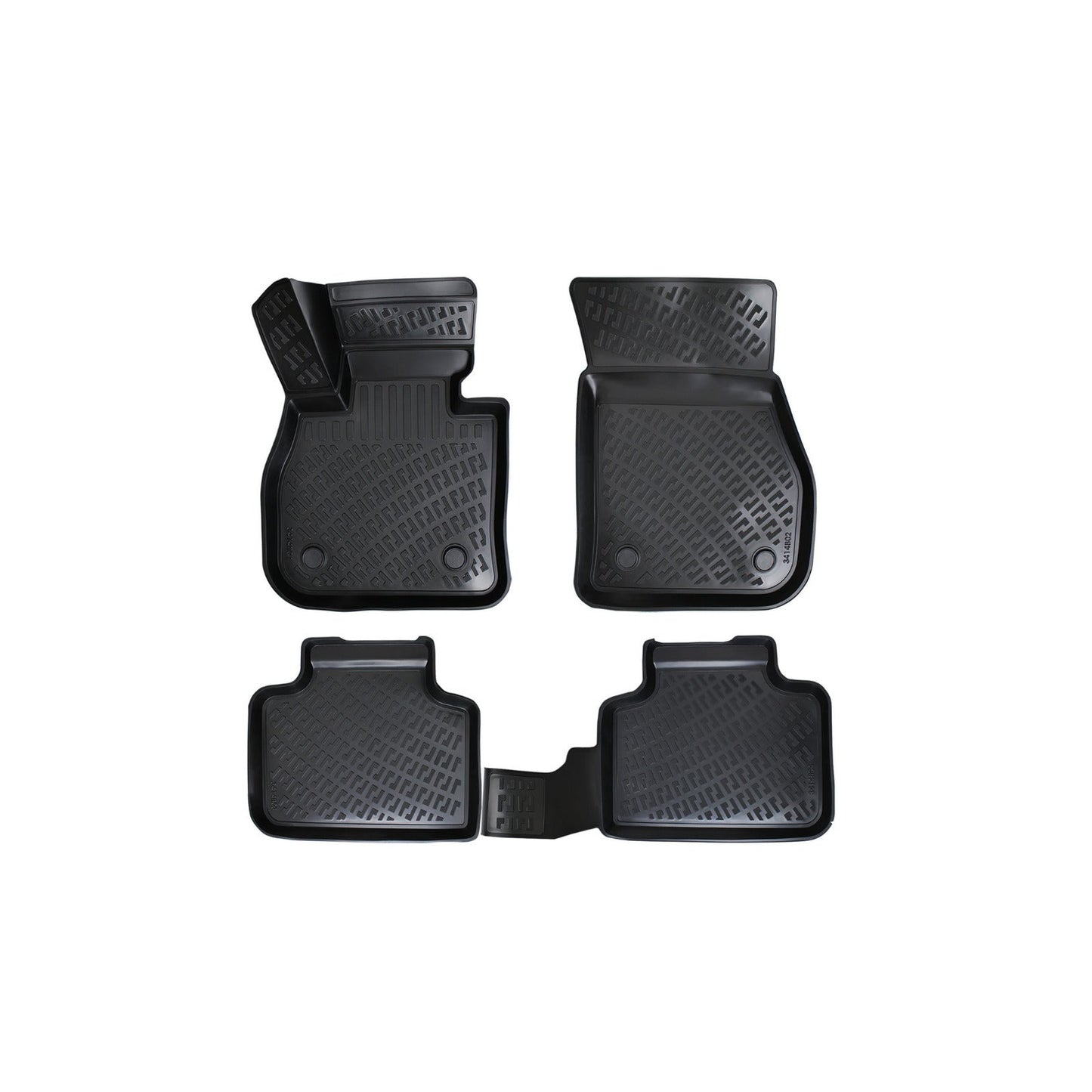 Custom Molded Rubber Floor Mat for Bmw X2 ( F39 ) 2018 - Up Black