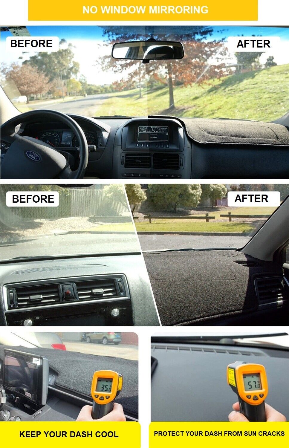 Custom Molded Carpet Dashboard Protector Cover for BMW 3 F30 (2014-2019)