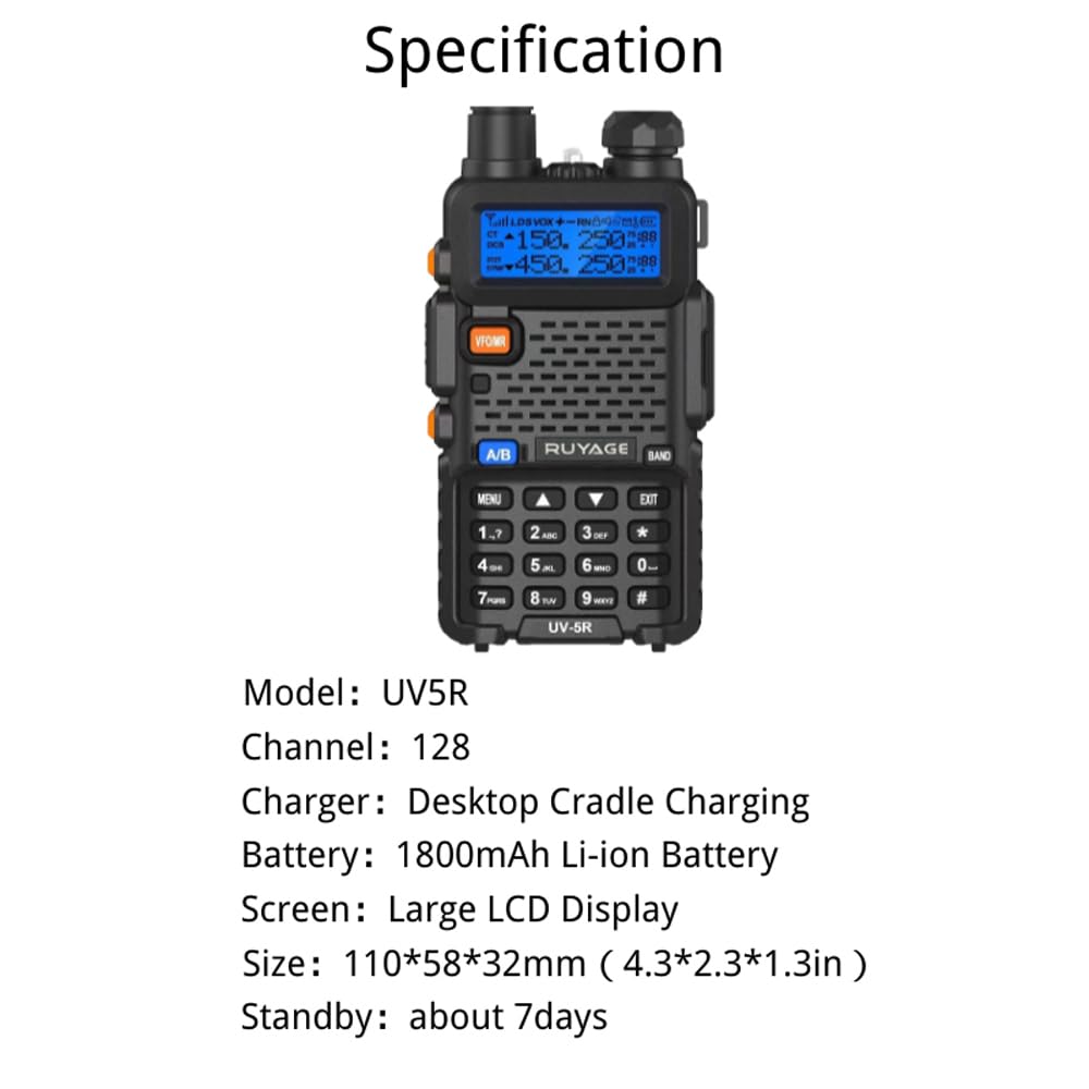 Ruyage Radio Analog Signal Walkie-Talkie(UV5R)