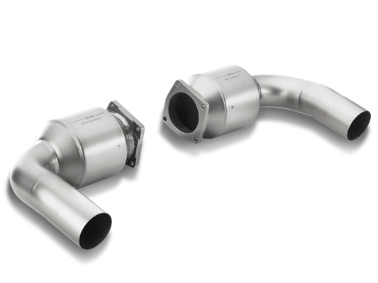 Akrapovic 10-13 Porsche 911 Turbo/Turbo S (997) Link Pipe Set w/ Cat (Titanium) L-PO997TFLS-100